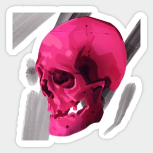 Red Skull Sticker